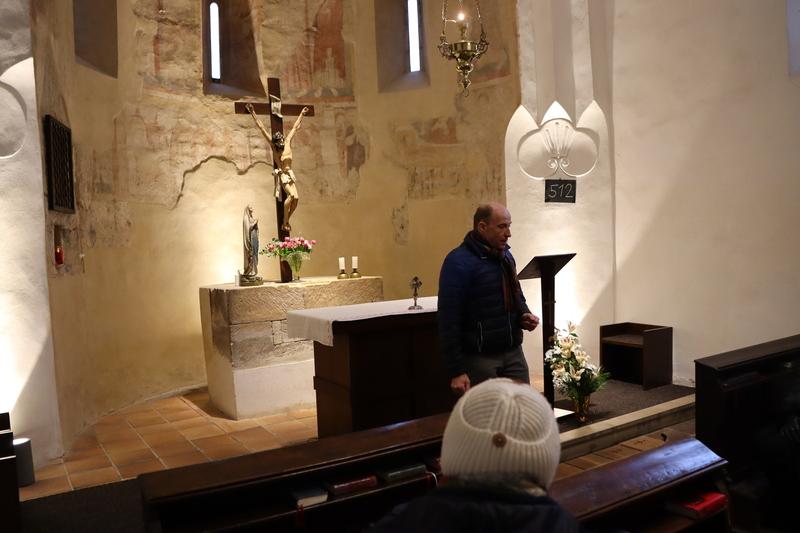  S historií a výzdobou kostela Stětí sv. Jana Křtitele nás podrobně seznámil Stanislav Vyšín