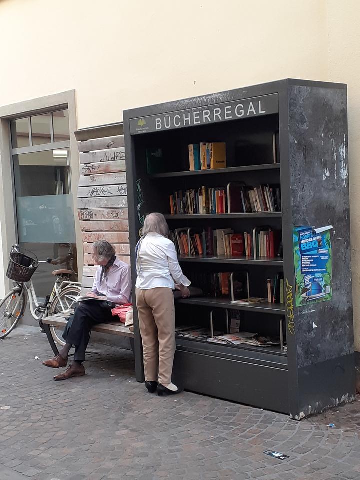 Jedna z heidelberských knihobudek