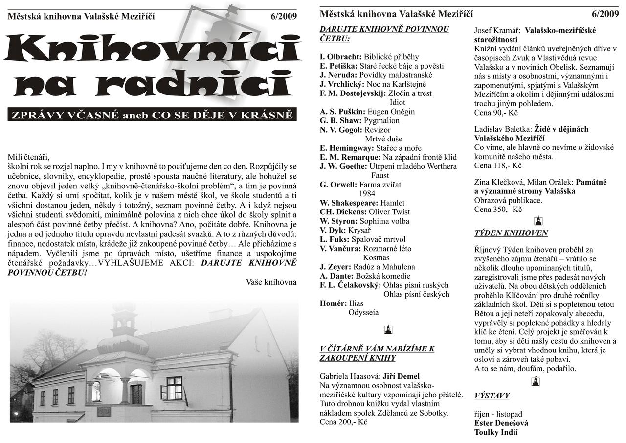 Mininoviny Knihovníci na radnici z roku 2005