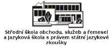 Střední škola obchodu, služeb a řemesel a Jazyková škola s právem státní jazykové zkoušky, Tábor, Bydlinského 2474 – logo