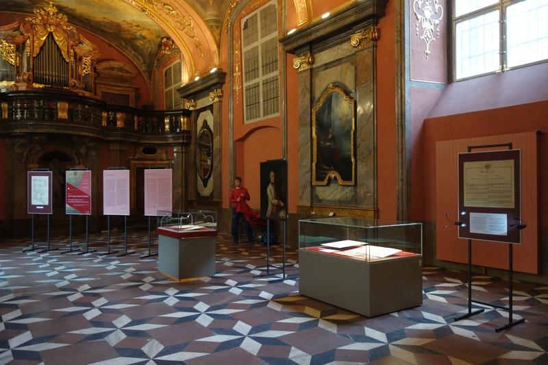 Výstava To se Marii Terezii povedlo v Zrcadlové kapli Klementina (foto: Kateřina Hekrdlová)