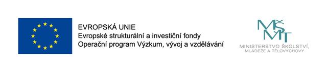 Evropské strukturální a investiční fondy – Operační program Výzkum, vývoj a vzdělávání – logo